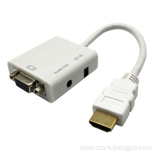 HDMI to VGA Converter, Converts Video and Audio